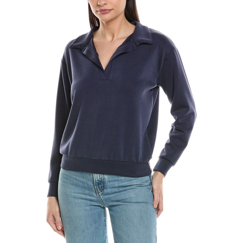 Ariella Womens  V-Neck Pullover, Navy